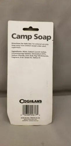 Coghlan's Biodegradable Concentrated Camp Soap 4 oz Bottle - Phosphate Free