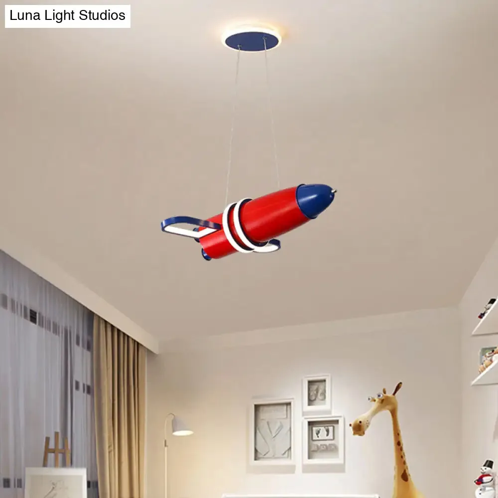 Colorful Satellite Pendant Light - LED Cartoon Chandelier for Baby Room