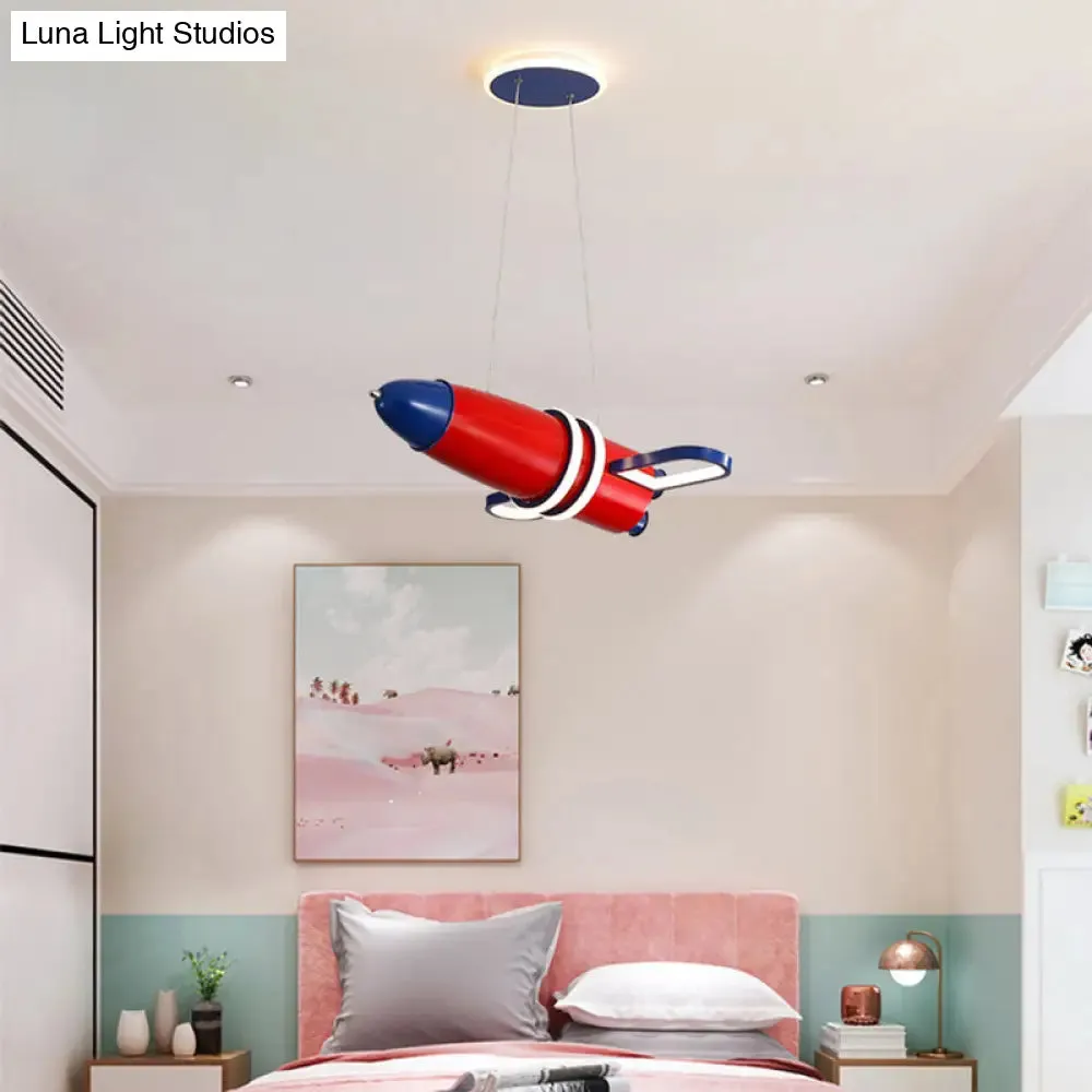 Colorful Satellite Pendant Light - LED Cartoon Chandelier for Baby Room