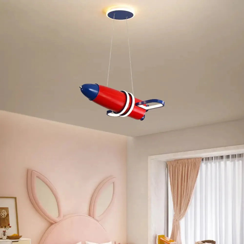 Colorful Satellite Pendant Light - LED Cartoon Chandelier for Baby Room