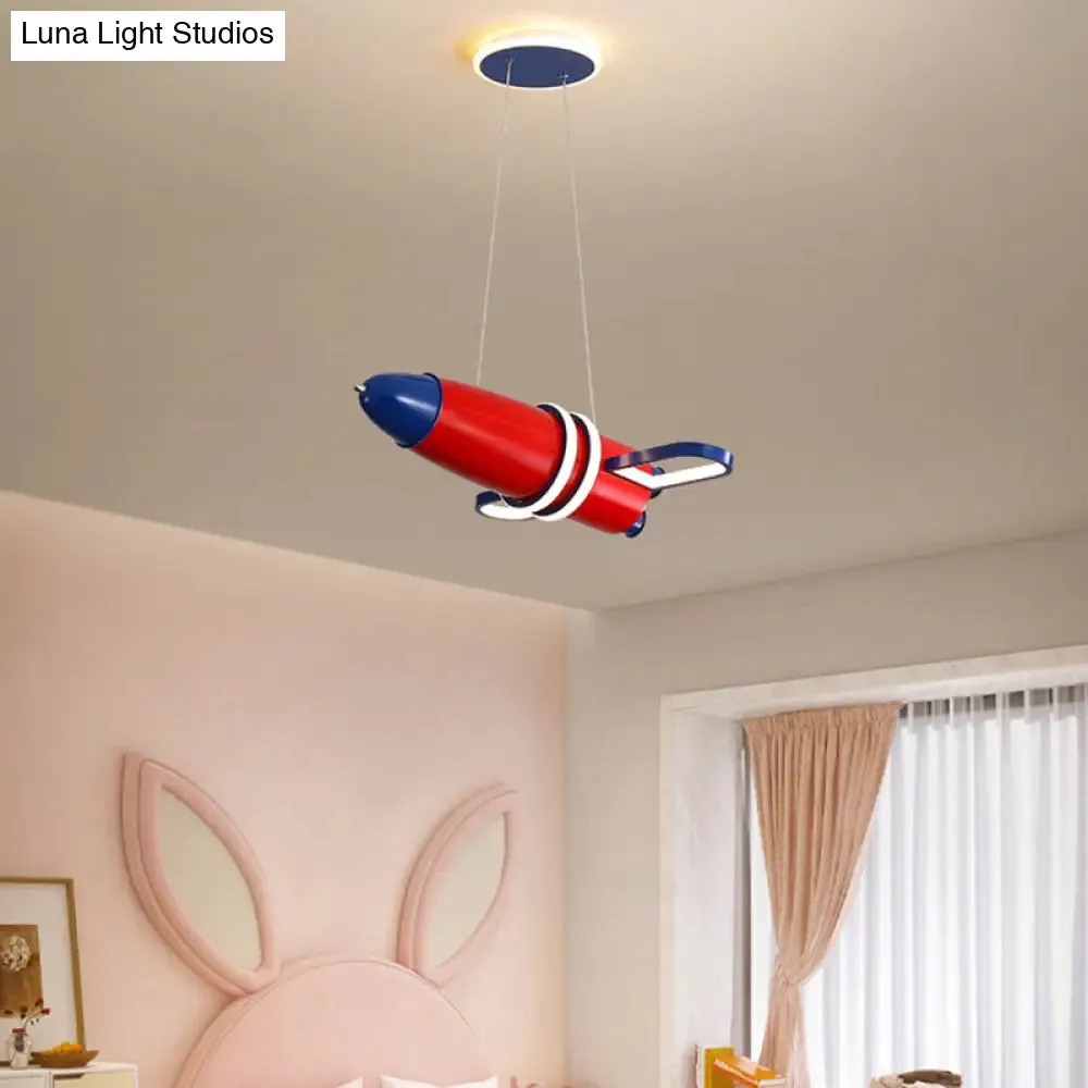 Colorful Satellite Pendant Light - LED Cartoon Chandelier for Baby Room