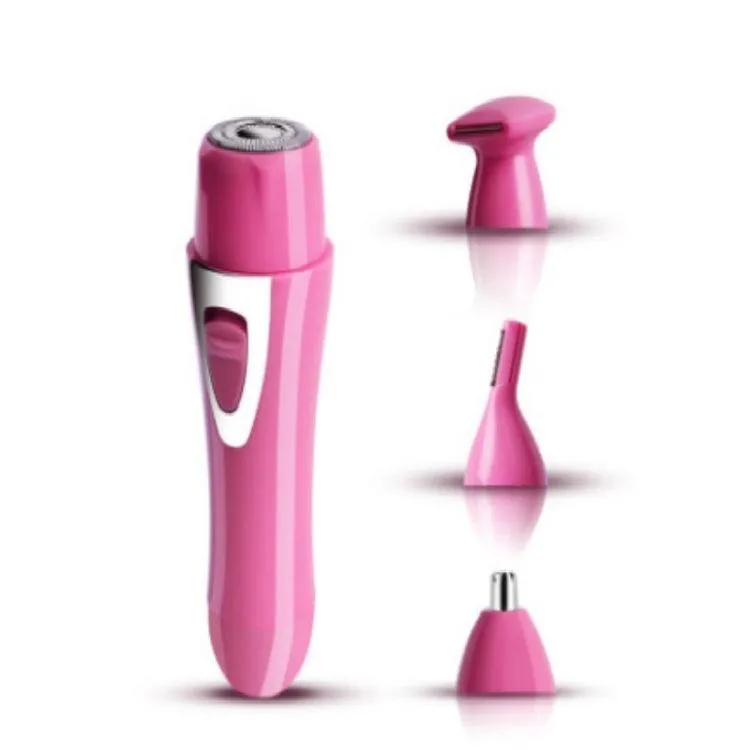 Compact 2-in-1 Electric Lady Shaver & Nose Hair Trimmer