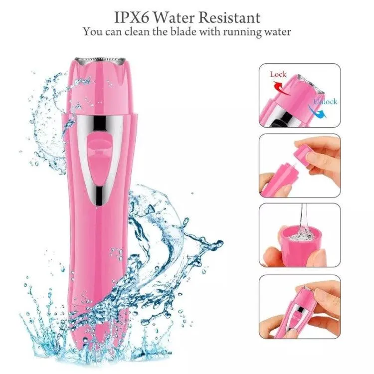 Compact 2-in-1 Electric Lady Shaver & Nose Hair Trimmer