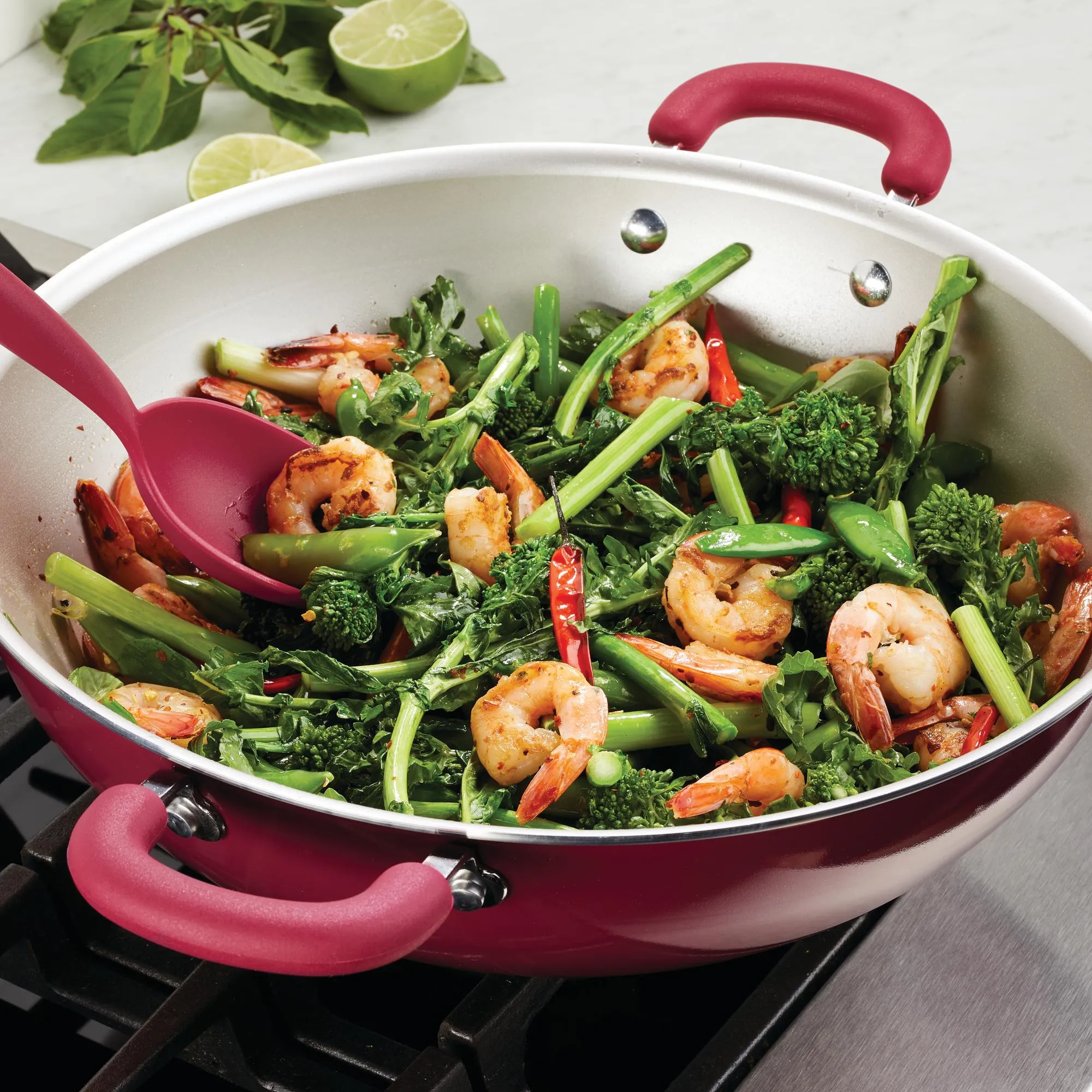 Create Delicious 14.25-Inch Hard Anodized Nonstick Induction Wok