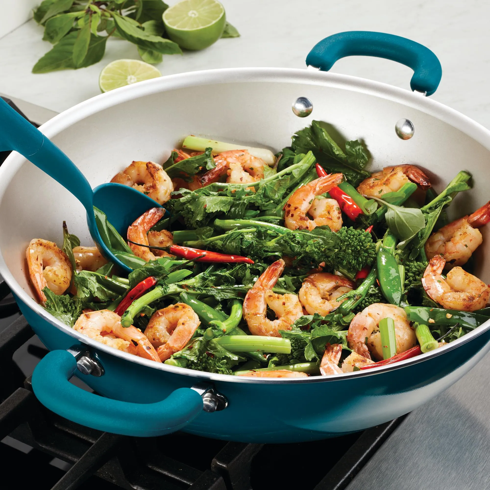 Create Delicious 14.25-Inch Hard Anodized Nonstick Induction Wok