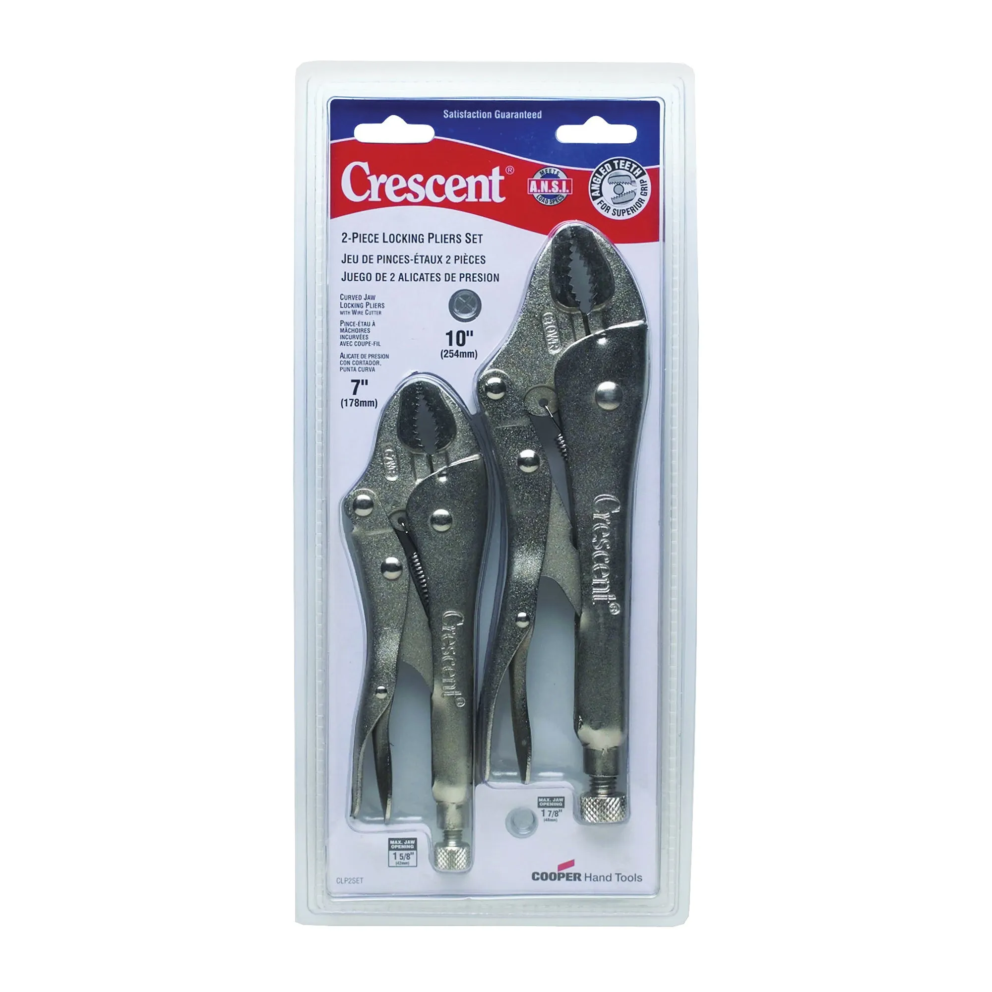 Crescent CLP2SETN Plier Set, Steel, Nickel