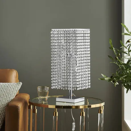 Crystal Strands Table Lamp  // 2 Light