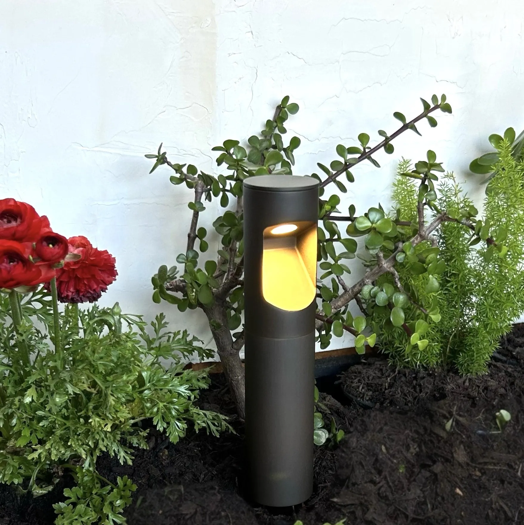 Cybelle Cast Brass Bollard Contemporary Hybrid Pathway Light Natural bronze