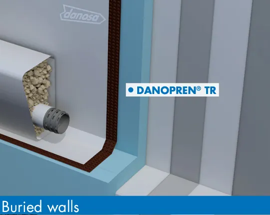 DANOPREN TR XPS 300 Rigid Extruded Polystyrene 1250mm x 600mm x 40mm