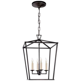 DARLANA SMALL LANTERN, AGED IRON