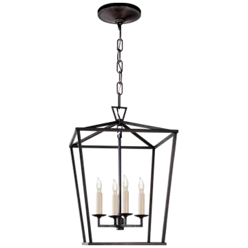 DARLANA SMALL LANTERN, AGED IRON