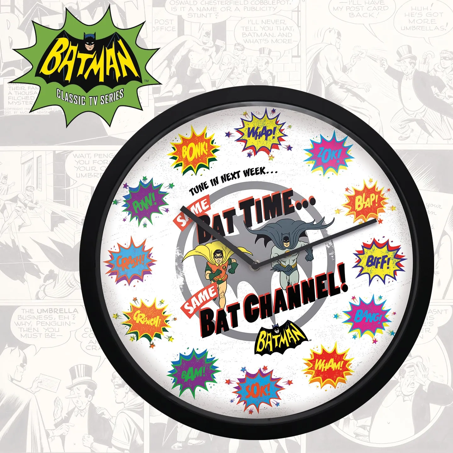 DC Batman BAT TIME Wall Clock