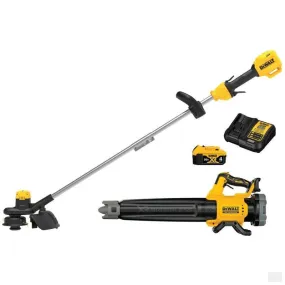 DEWALT 20V MAX Cordless String Trimmer and Brushless Blower Combo Kit [DCKO215M1]