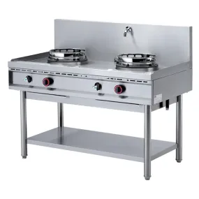 Diamond Freestanding Gas Double Wok Burner with Cold Water Tap WGL2-13 - HY198