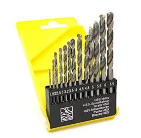 Drill Bits 13Pcs HSS Twist Drills High Speed Steel Bits