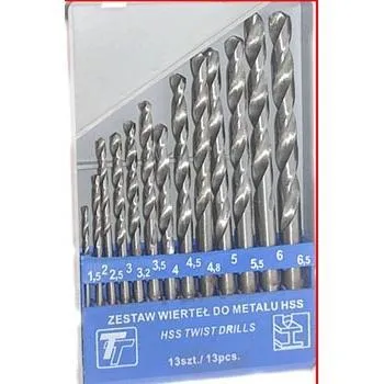 Drill Bits 13Pcs HSS Twist Drills High Speed Steel Bits