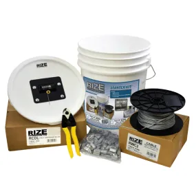 Dyna-Tite CL6WC2SK (Rize KL75SK) 1/16 Inch Galvanized Wire Rope Starter Kit With Counter