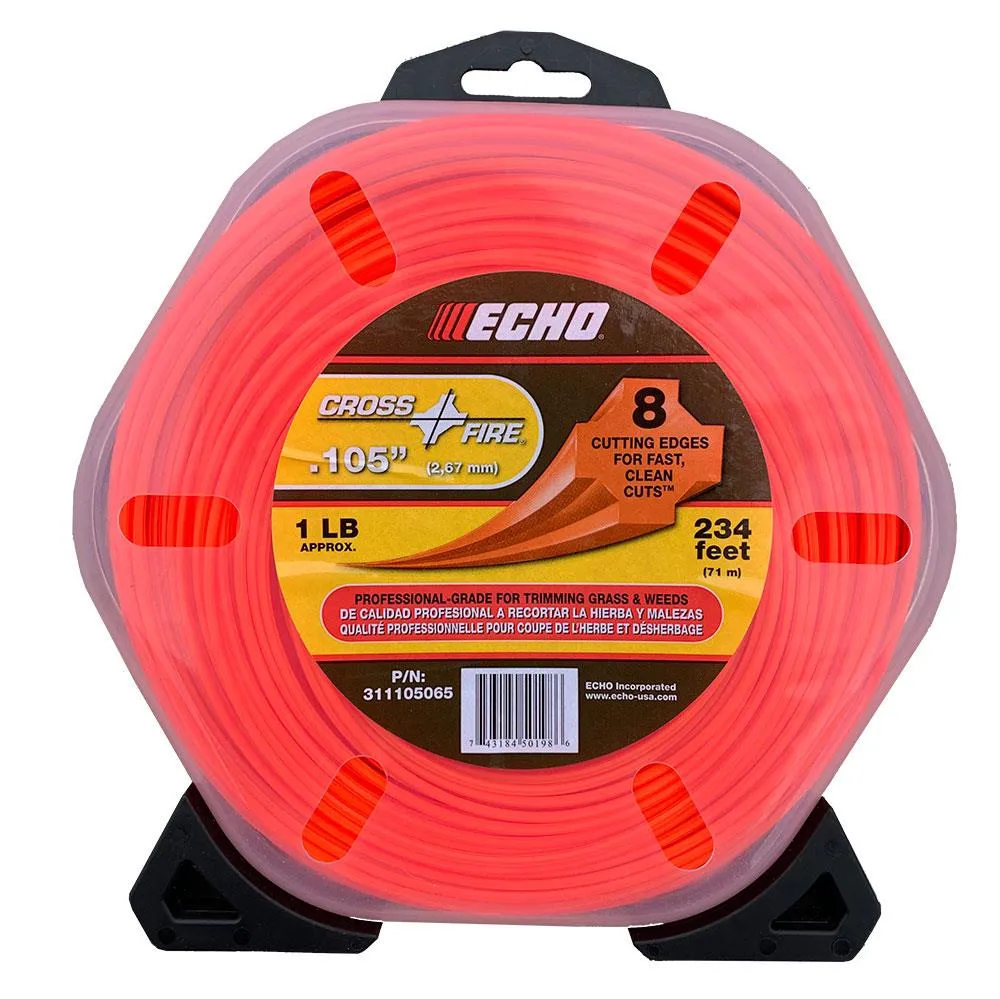 ECHO .105 Nylon Cross Fire Trimmer Line 1lb Roll