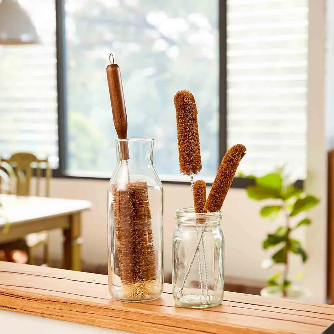 Eco Max Coconut Fibre Bottle Brush - Three Sizes