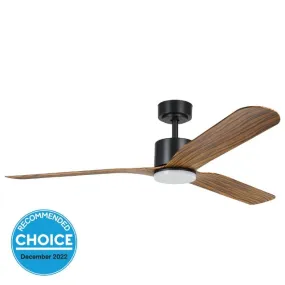 Eglo Iluka 60 Inch DC Fan 18W LED Tri-Col Black Wood