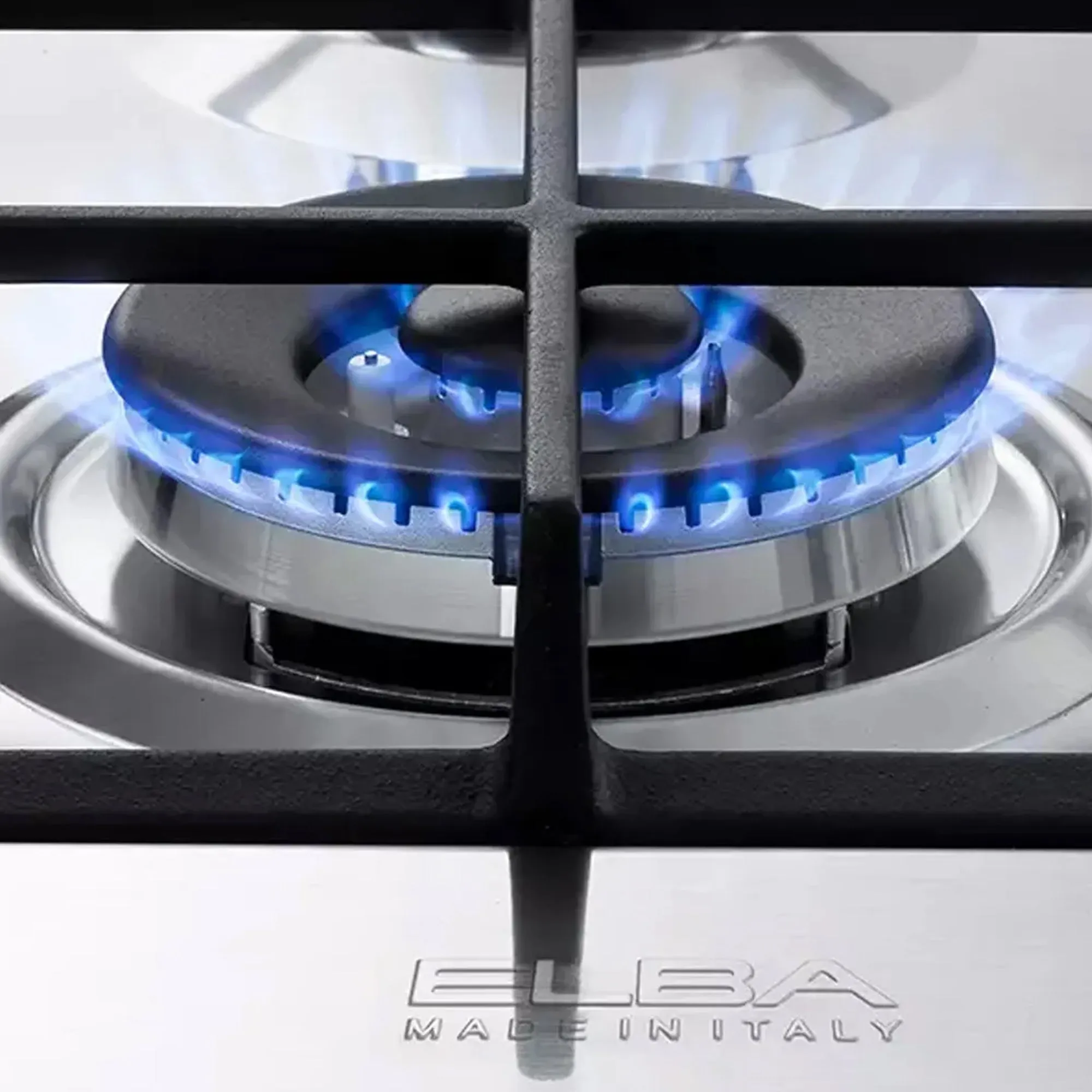 Elba Elio Lite 70cm 5 Burner Gas Hob Silver