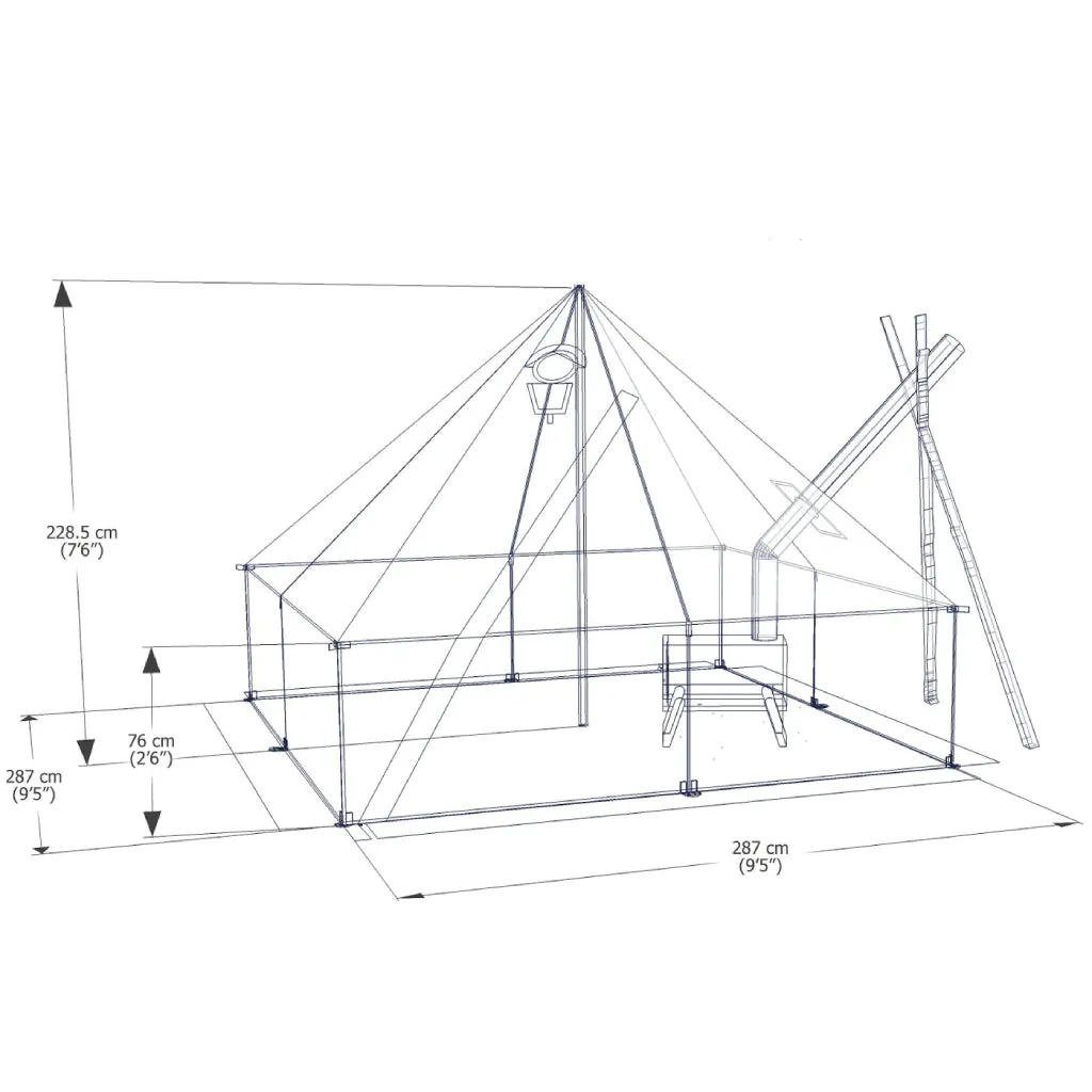 Esker Classic 2 Winter Hot Tent- 10'x10'