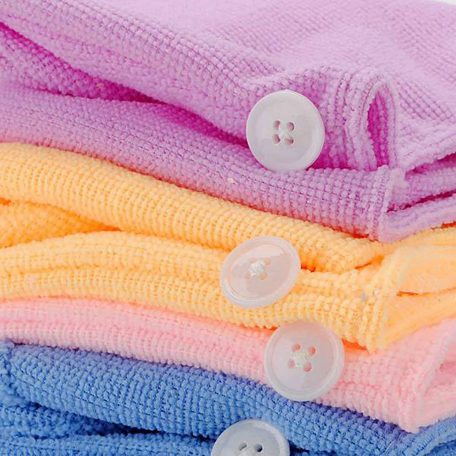 Evertone Microfiber Hair Towels For Quick Dry Hair 4 Pack