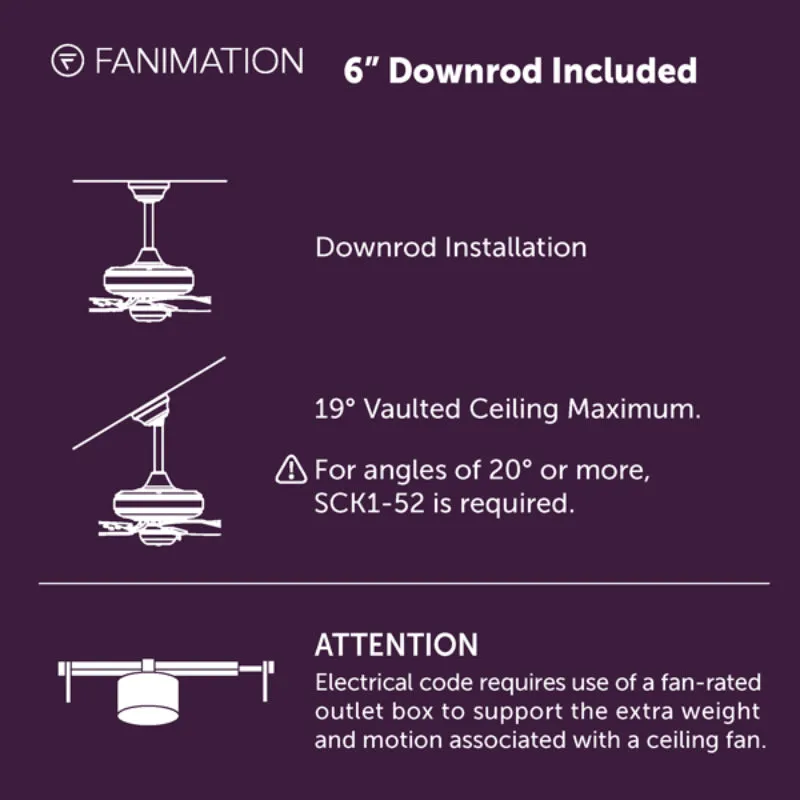 Fanimation FPD6872 Pendry 72" Indoor/Outdoor Ceiling Fan