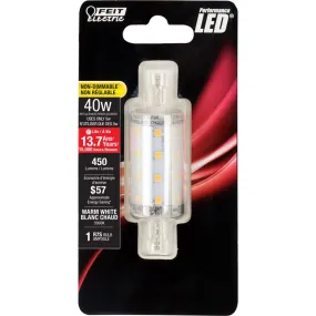 Feit LED Specialty R7S R7 LED Bulb Warm White 40 Watt Equivalence 1 pk