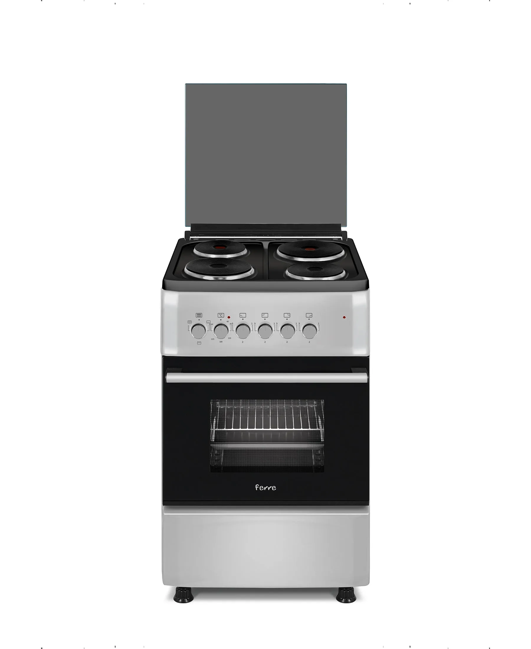 Ferre 4 Plate Electric Stove - Silver