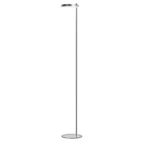 Fia LED Floor Lamp in Satin Chrome