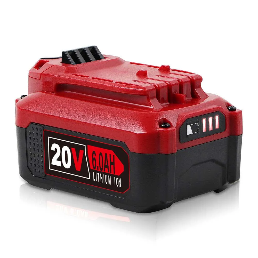 For Craftsman 20V 6.0AH Battery  Replacement |  CMCB204 CMCB202 CMCB206 V20 Li-ion Battery