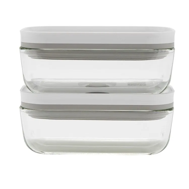 Fresh & Save Small Glass Vacuum Storage Box in Brown Box 2-Pack