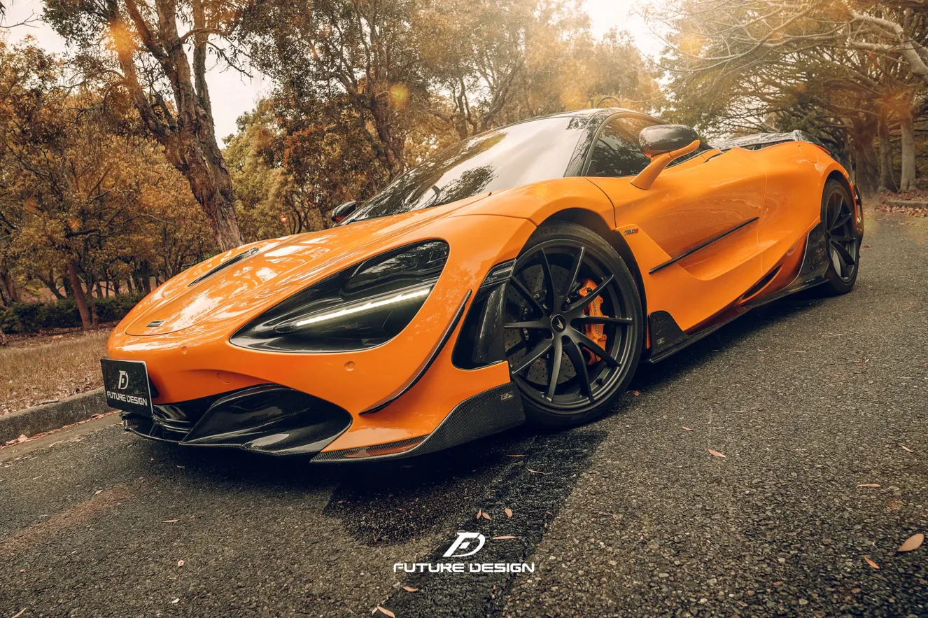 Future Design Carbon Fiber Front Lip Splitter for McLaren 720S