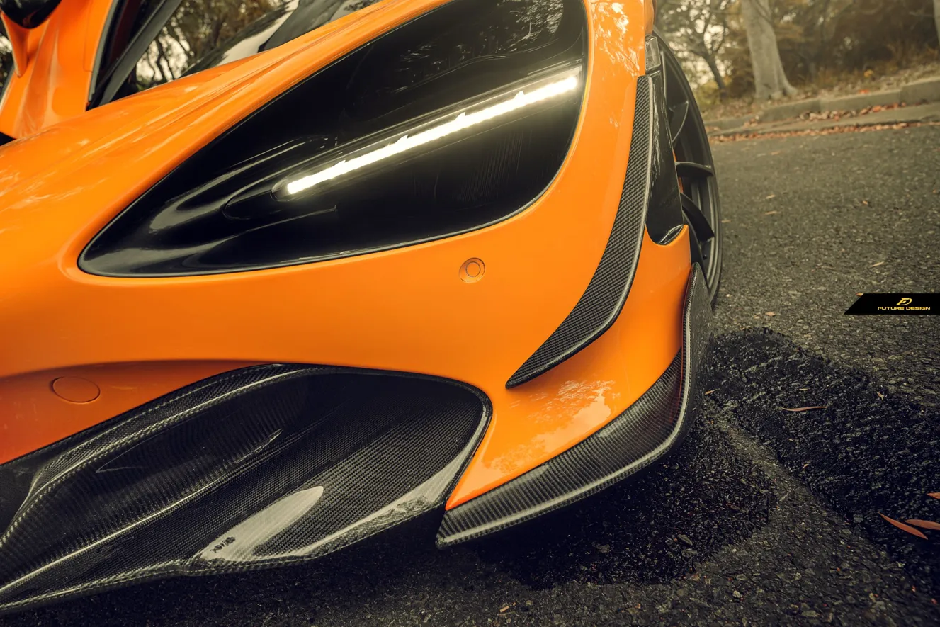 Future Design Carbon Fiber Front Lip Splitter for McLaren 720S