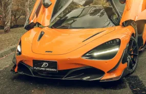 Future Design Carbon Fiber Front Lip Splitter for McLaren 720S