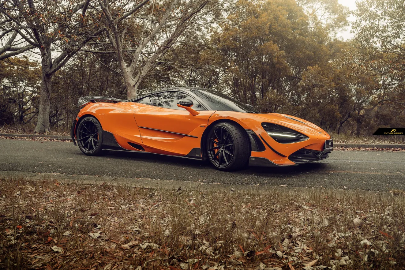 Future Design Carbon Fiber Front Lip Splitter for McLaren 720S