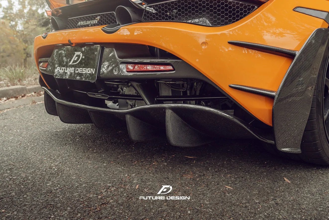 Future Design Carbon Fiber Rear Diffuser for McLaren 720S