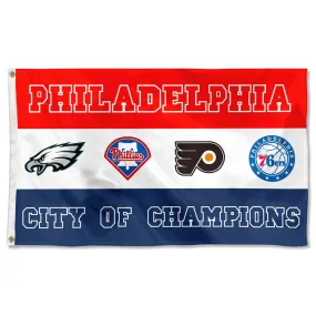 Fyon City of Philadelphia Champions Sports Fans Team Flag  banner