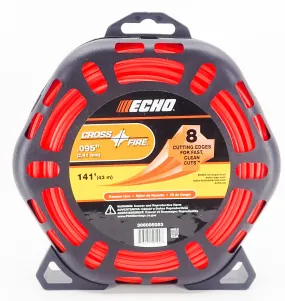 GENUINE ECHO CROSSFIRE TRIMMER LINE .095 1/2LB PACKAGE