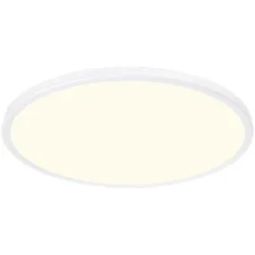 Geos 22 in. LED Disk Light 2700K White Finish