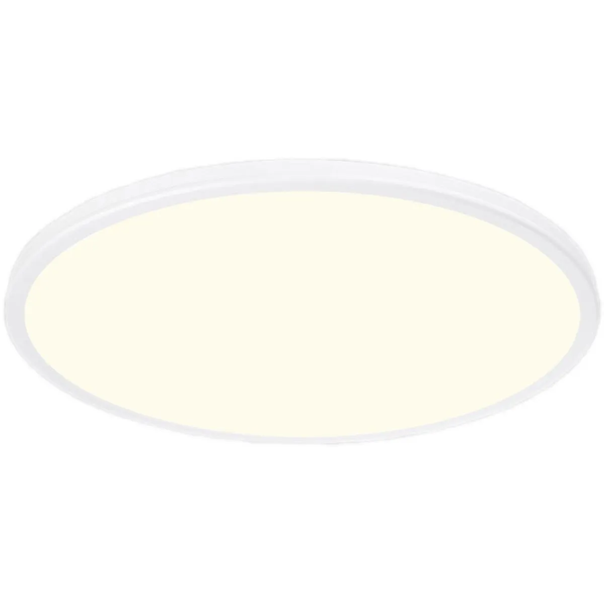 Geos 22 in. LED Disk Light 2700K White Finish