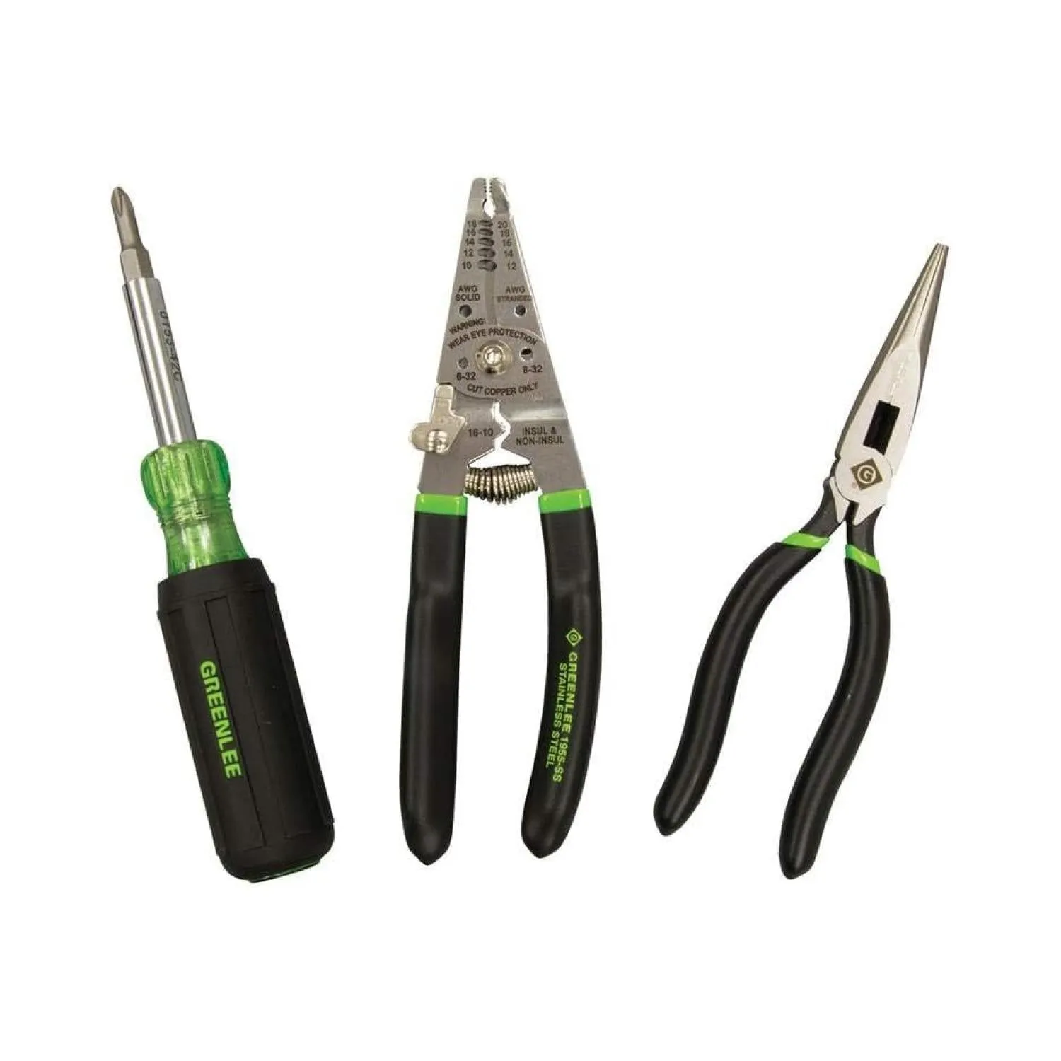 Greenlee 0159-LBFC Electrician Tool Kit, 3 Pc.