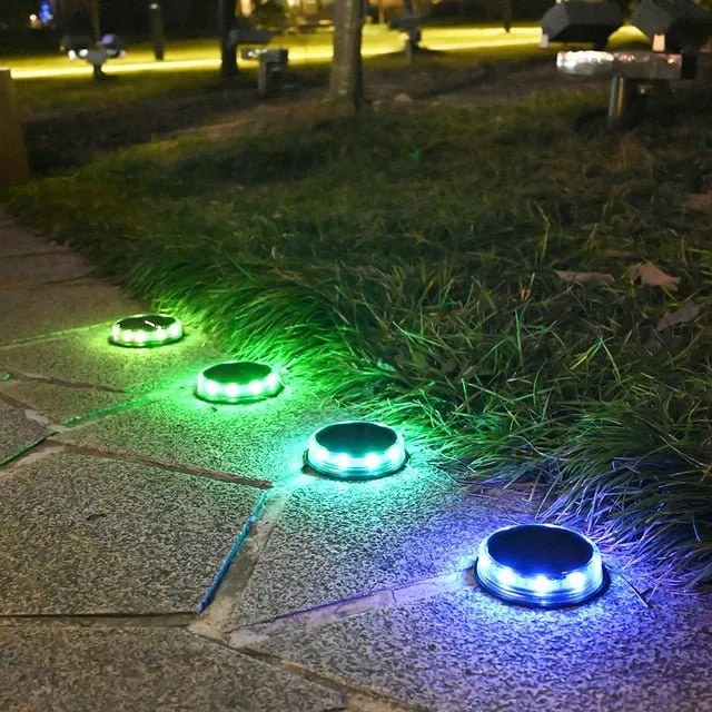 Ground Garden Solar Lights - 17 Led IP65 Waterproof for Lawn Pathway Patio Landscape Decoration