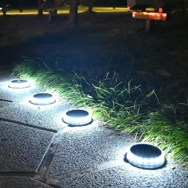 Ground Garden Solar Lights - 17 Led IP65 Waterproof for Lawn Pathway Patio Landscape Decoration