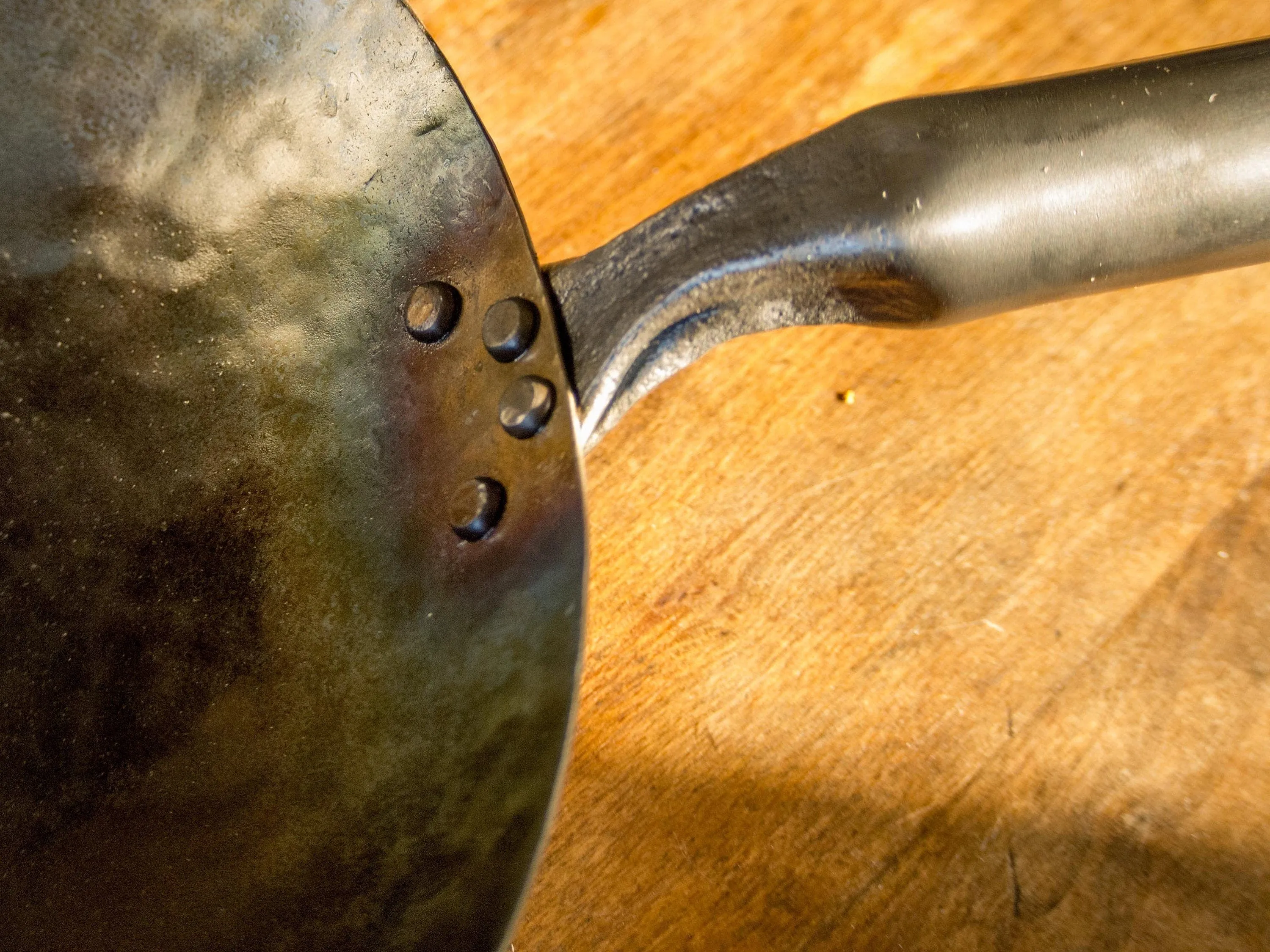 Hand Hammered Carbon Steel Pow Wok