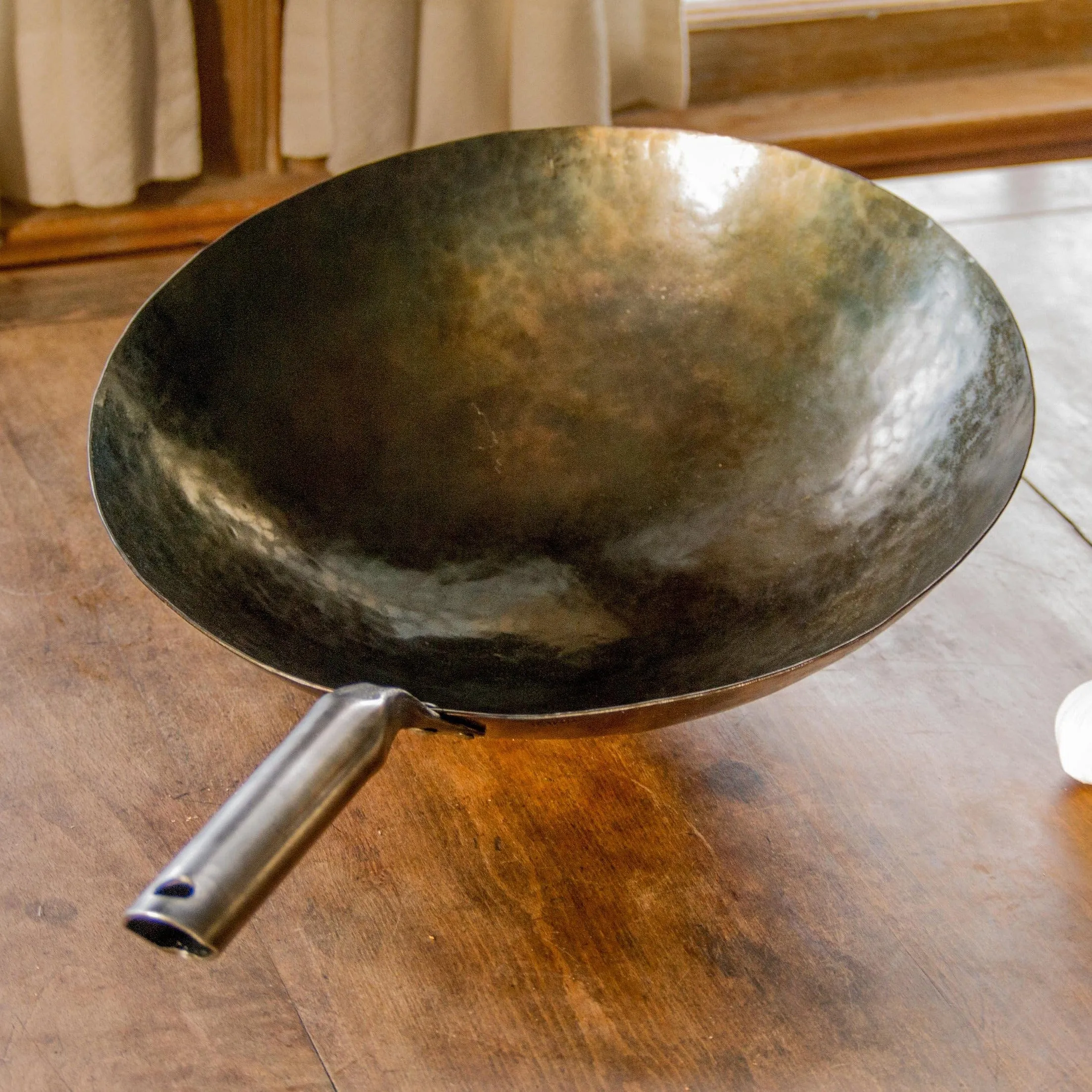 Hand Hammered Carbon Steel Pow Wok