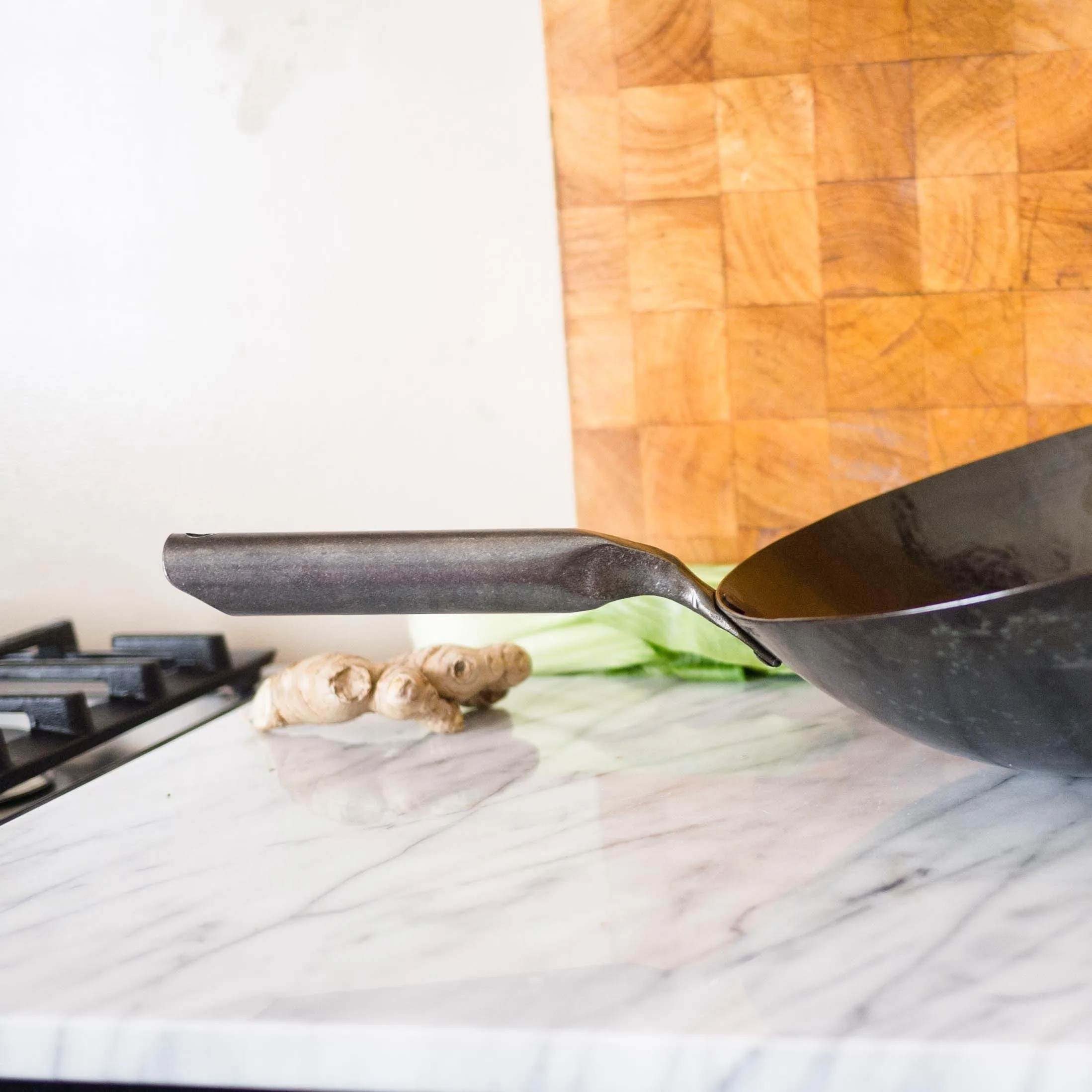 Hand Hammered Carbon Steel Pow Wok