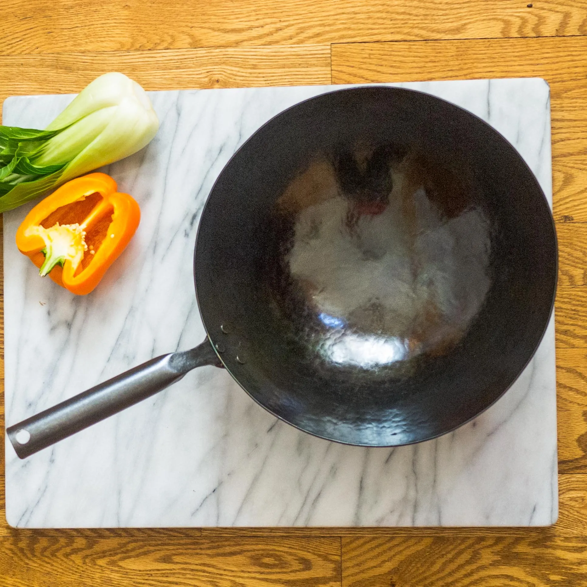 Hand Hammered Carbon Steel Pow Wok