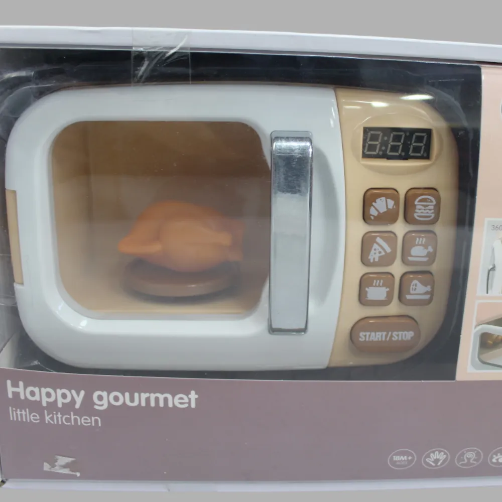 Happy Gourmet Little Kitchen Microwave with Accessories